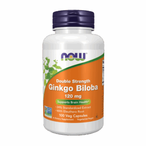 Ginkgo Biloba, Double Strength 120 mg Veg Capsules